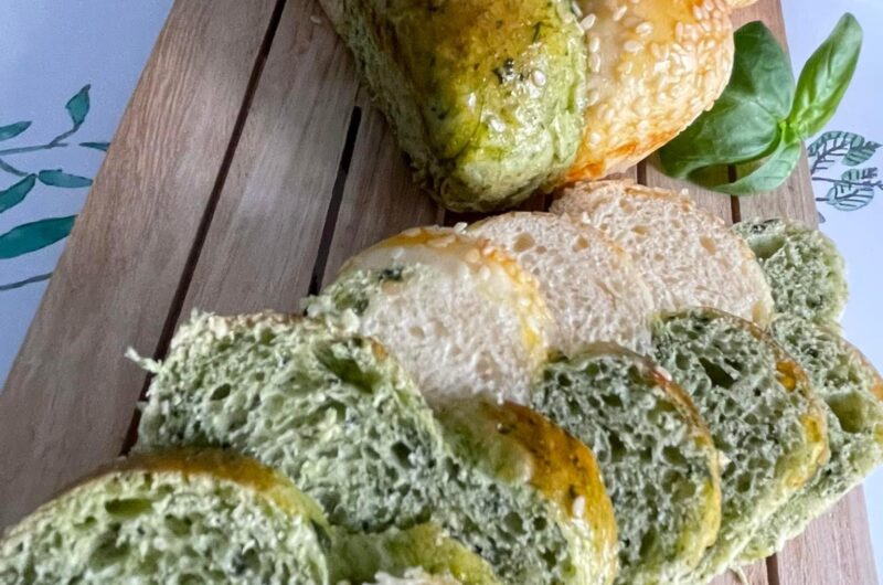 Pan Brioche salato con spinaci  